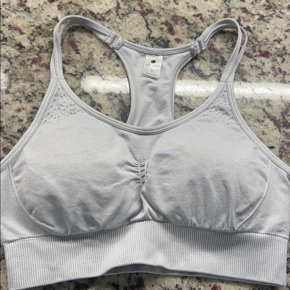 Sports bra gray blue
